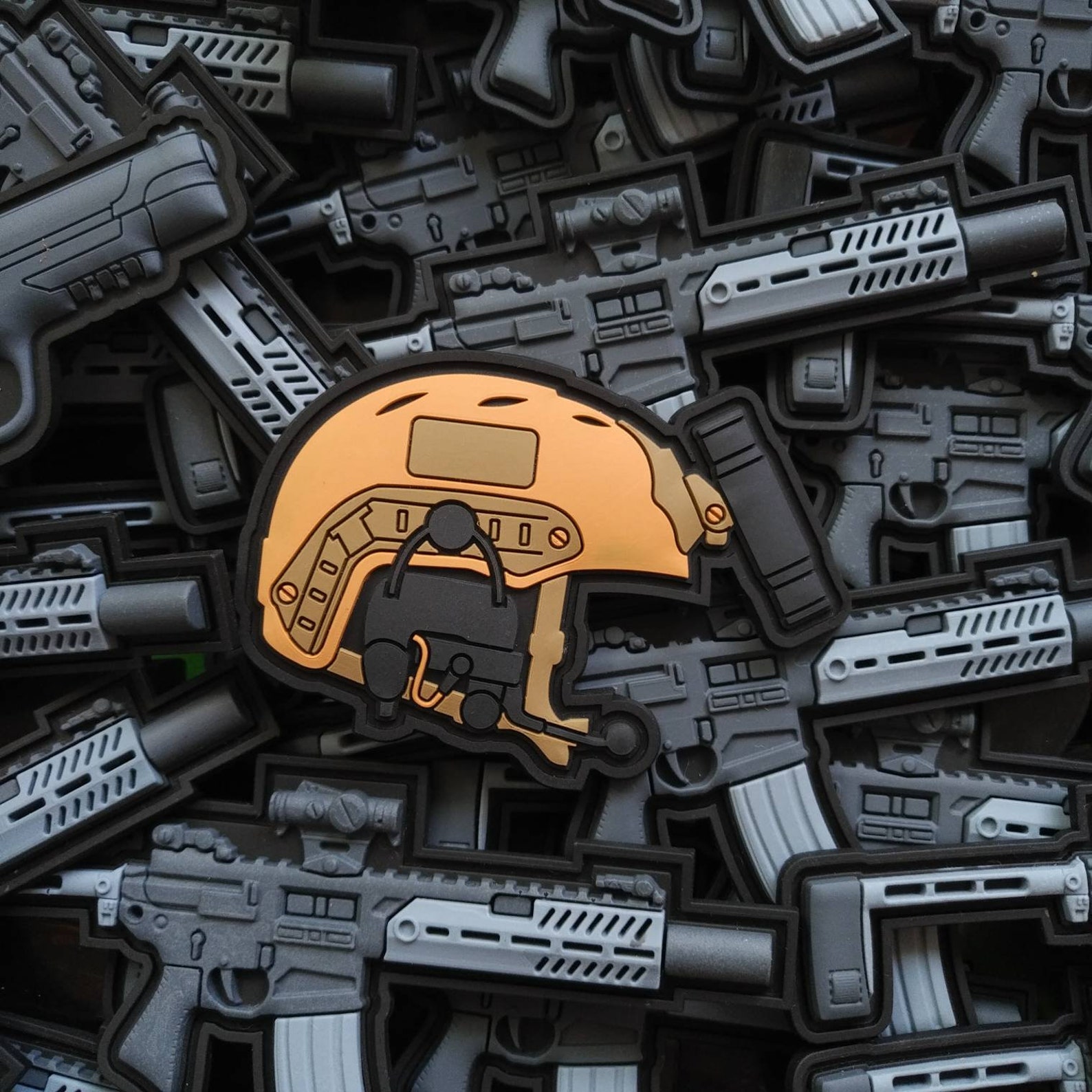 Tactical Helmet Patch With NVG PVC Morale Gears Patches Etsy