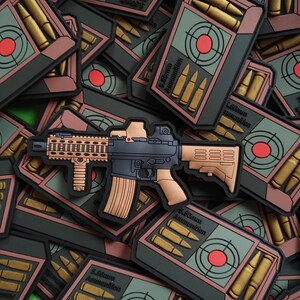 3D Ar15 M4 Rifle Patches Tactical Morale Patch US Special Force Assault ...