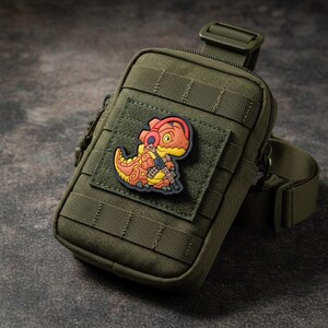 Patch dinosaure T-Rex, patch tactique Airsoft, patch Godzilla Anime, patch militaire, patch dinosaure motard, accessoire de sac à dos