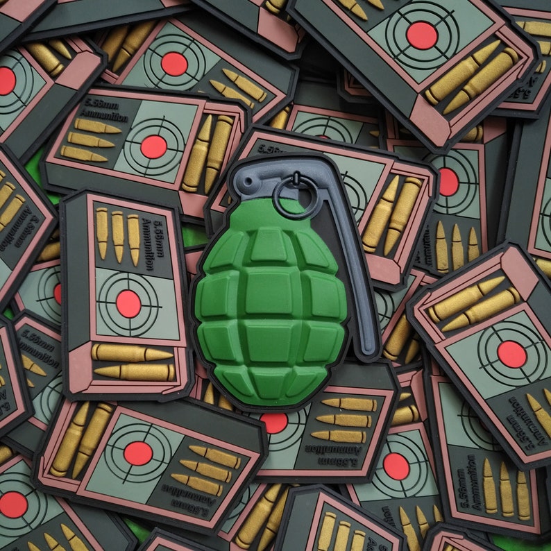 Pineapple Grenade Morale Patch Etsy
