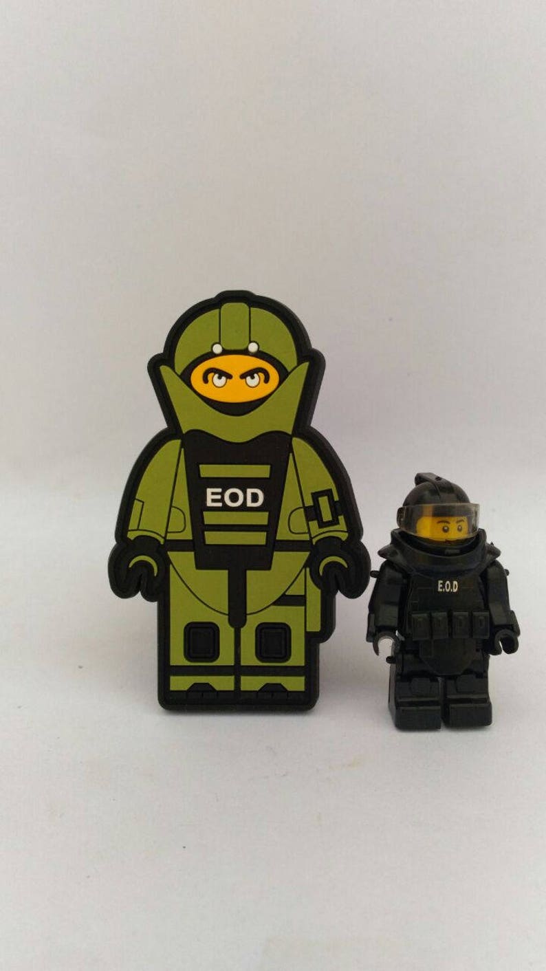 Benutzerdefinierte Eod Lego Militär Armee Polizei Moral Pvc Etsy