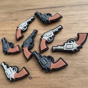 Waffenaufnäher Colt Revolver Polizei und Strafverfolgung Cowboy Pistole Handfeuerwaffe für taktische und Airsoft-Taschenjacke