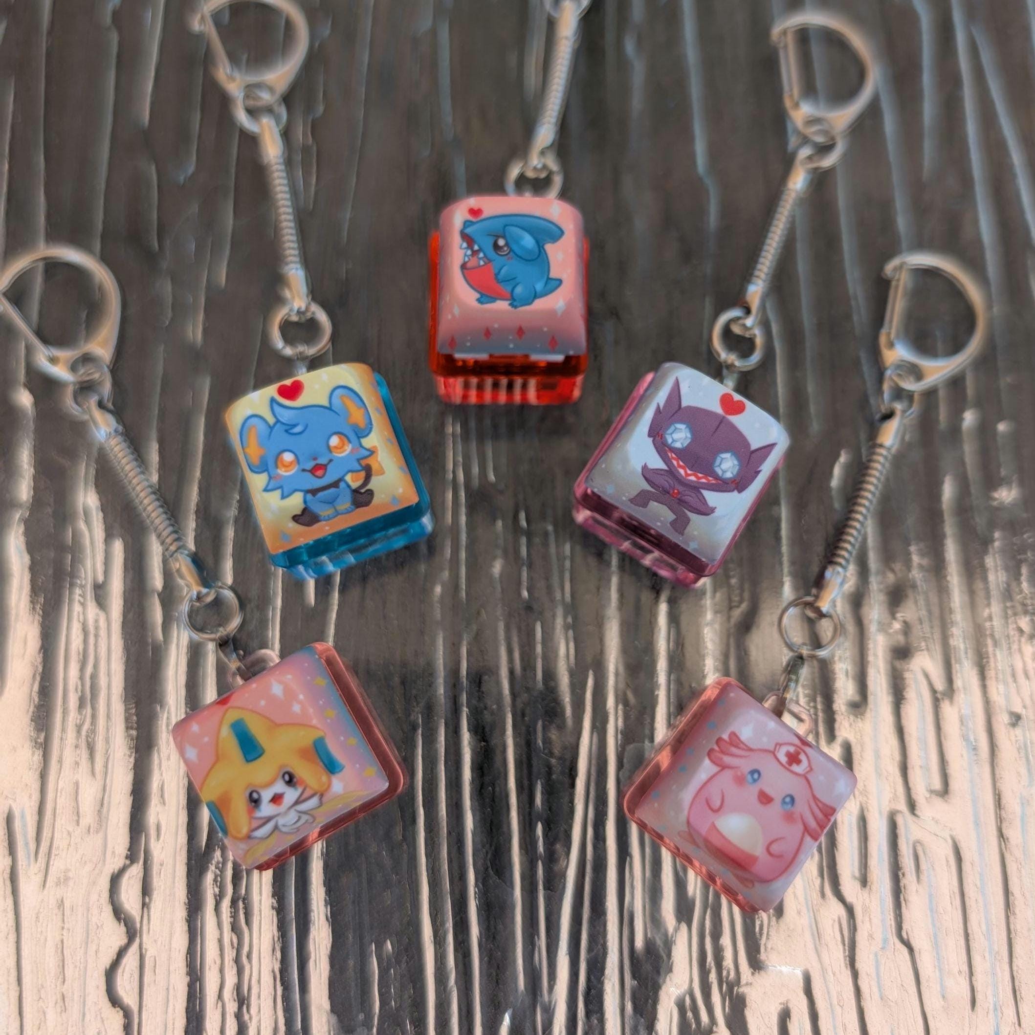 Cute Critter Monster Friends Keycap Clickers - Fidget Keychain
