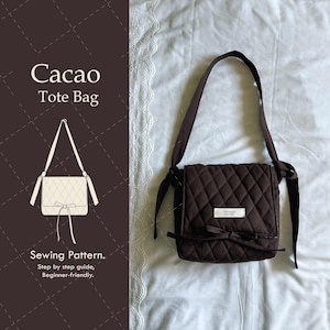 Beginner Sewing Pattern – Quilted Bag – Bag sewing pattern - bag sewing pattern pdf - DIGITAL PDF PATTERN