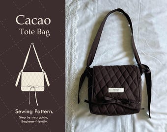 Beginner Sewing Pattern – Quilted Bag – Bag sewing pattern - bag sewing pattern pdf - DIGITAL PDF PATTERN