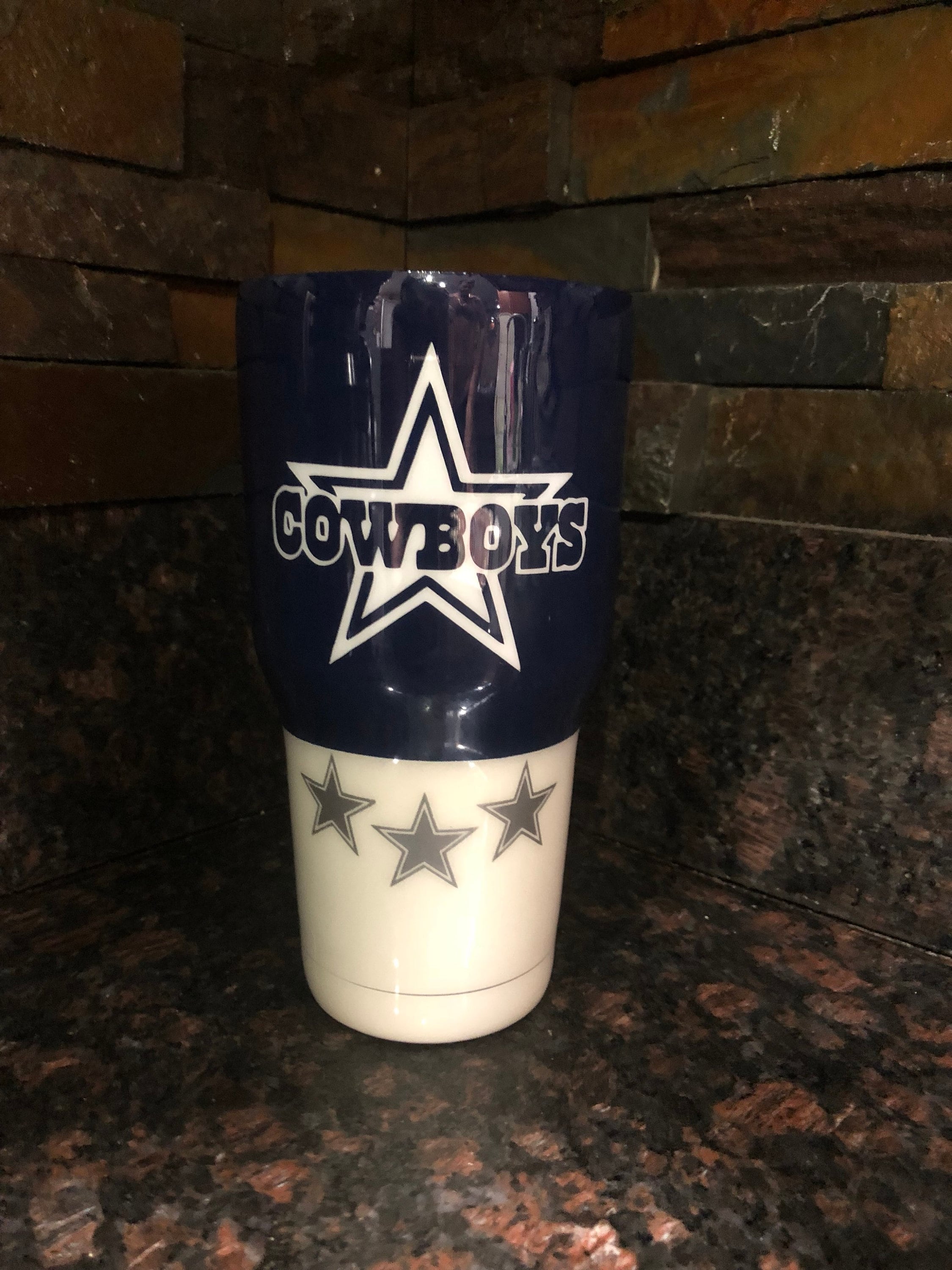 Dallas Cowboys Tumbler, Cowboys Cup, Cowboys Mens Tumbler, Mens Cup
