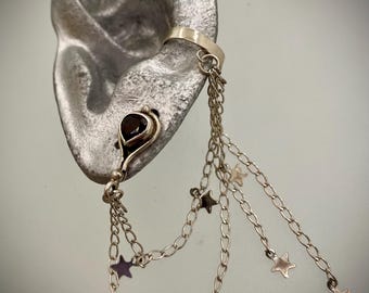ear cuff with earring
