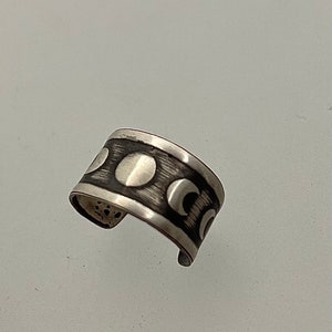 Phases of the moon ear cuff