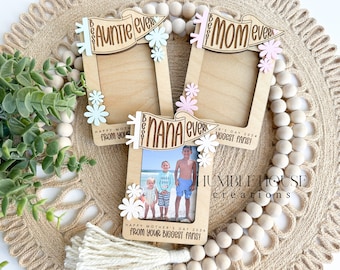 Magnete fotografico per la festa della mamma, regalo per la festa della mamma, cornice per foto, regalo per la mamma, regalo per la nonna, cornice per la festa della mamma, foto per bambini, frigorifero