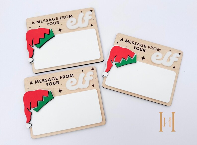 Elf Message Board Elf Decor Shelf Message Christmas Etsy
