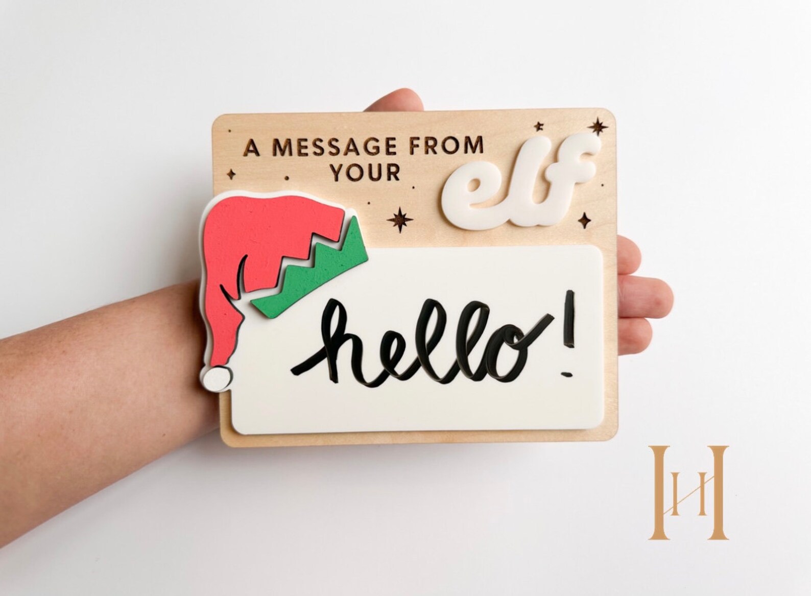 Elf Message Board Elf Decor Shelf Message Christmas Etsy