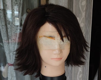 Inspired Yuna gunner summoner wig  - Final Fantasy X-2 wig cosplay Paine Rikku Tidus anime videogame girl convention headpiece brown natural