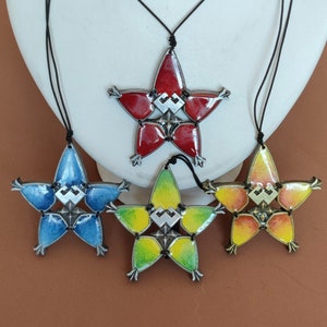 Fan Art Inspired Wayfinder necklace Kingdom Hearts - Charm Pendant best friend gift Aqua Earth Ventus Vanitas Resin handmade nerd gamer BFF