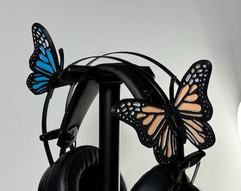 Butterfly Wings Headset Accessories  - Headset Ears, Horns flower and wings Gaming and Streaming Headphones Attachment