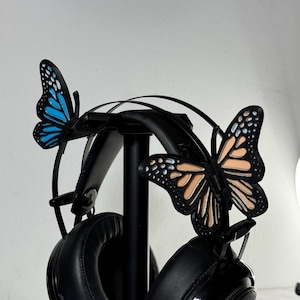 Butterfly Wings Headset Accessories  - Headset Ears, Horns flower and wings Gaming and Streaming Headphones Attachment