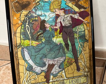 Il castello errante di Howl Regalo puzzle in legno per adulti e bambini Eco puzzle figura 3D amante del tavolo regalo Gioco Laser Cut Puzzle