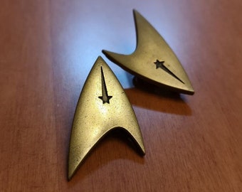 Distintivo delle comunicazioni degli ufficiali di Star Trek Discovery - Distintivo delle insegne della flotta stellare per cosplay e fan