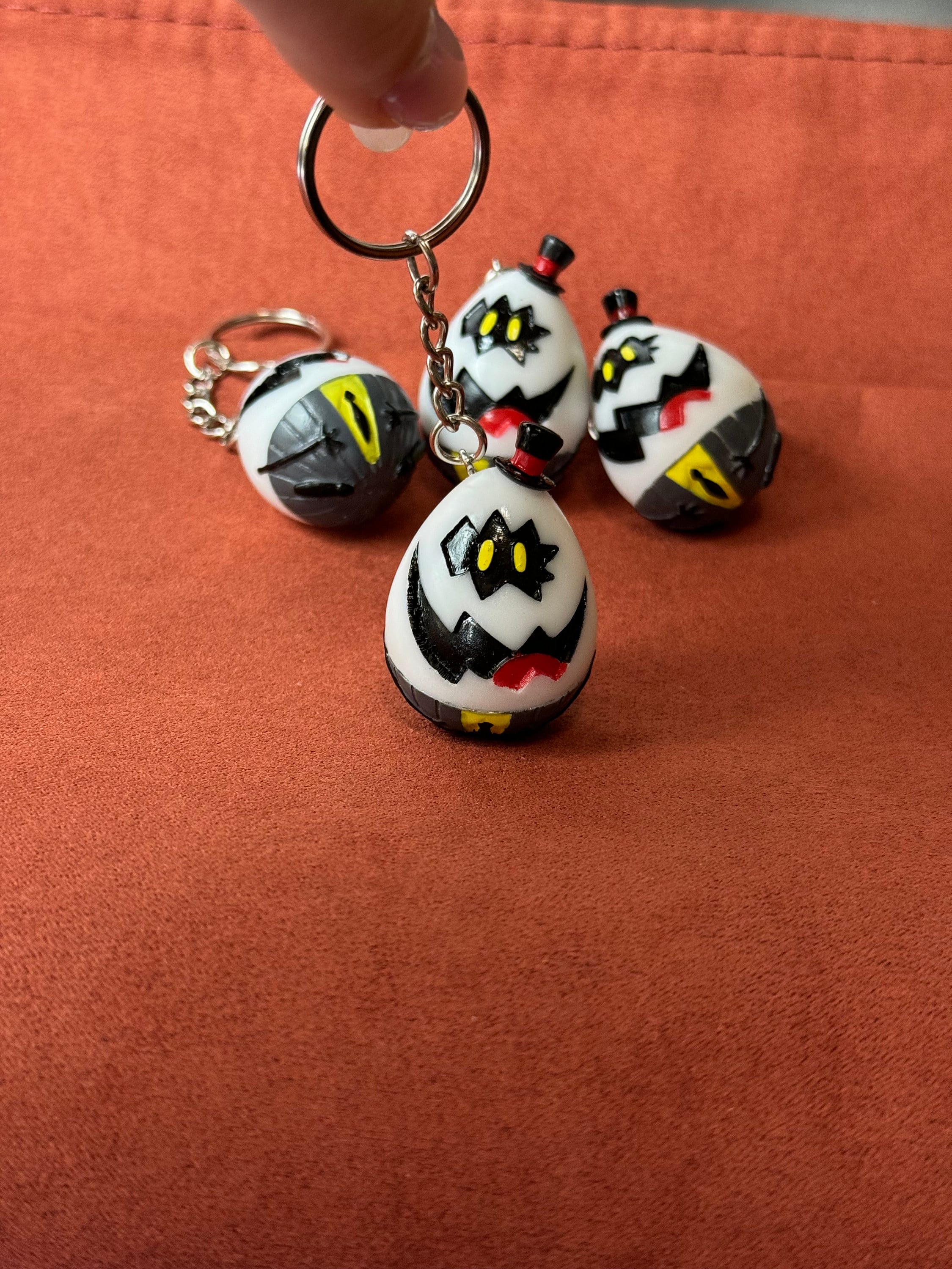 Fan Art Keychain Egg Bois Sir Pentious Hazbin Hotel - Made in Italy ...