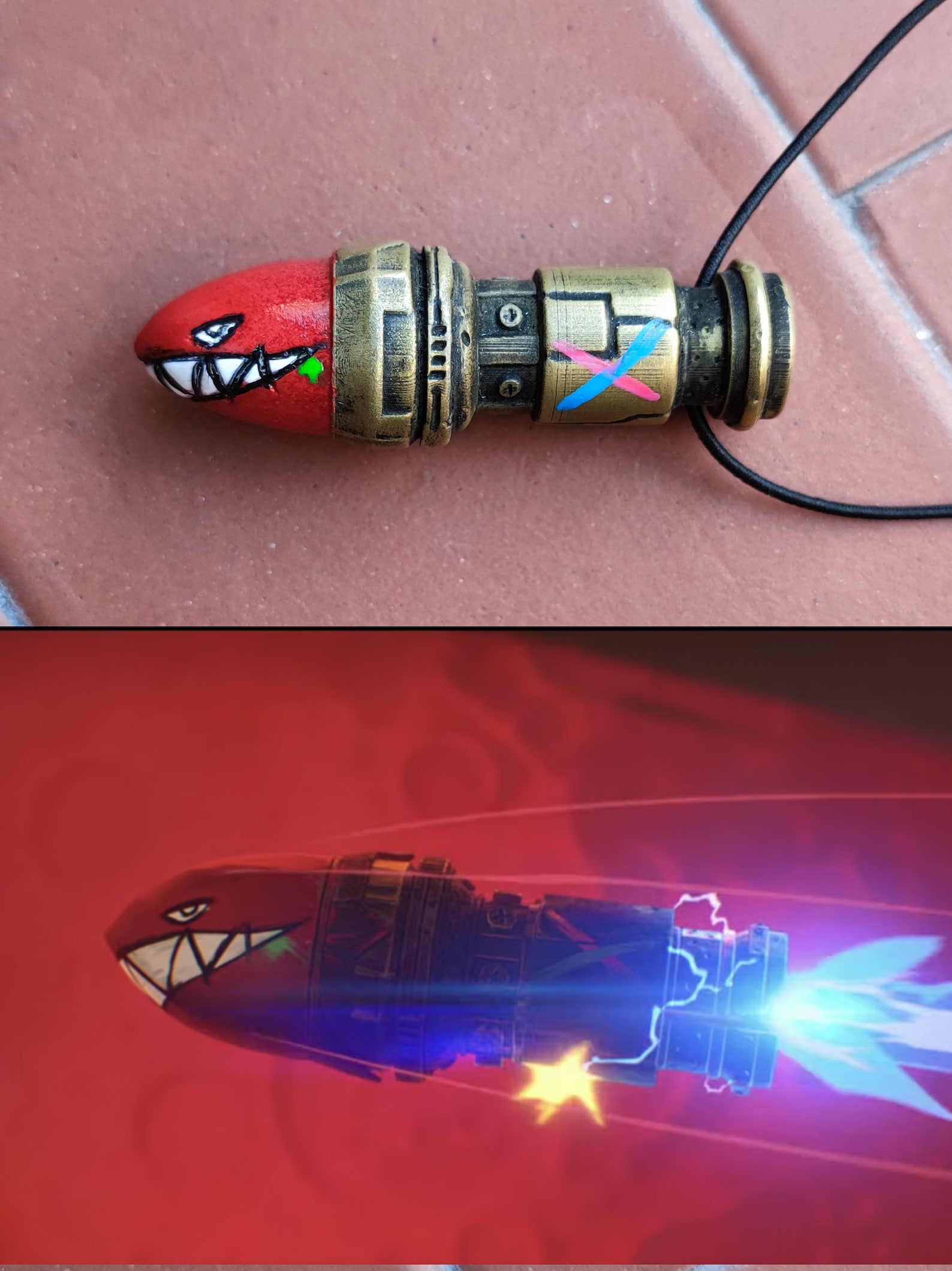 Jinx Fishbone Bomb Missile Rocket Arcane Series Bullet - Etsy UK