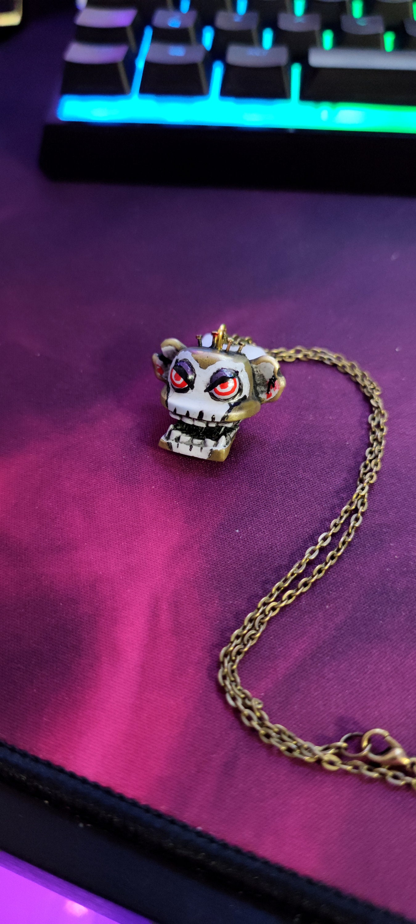 Jinx Monkey Head Bomb Arcane Collana - League of Legends