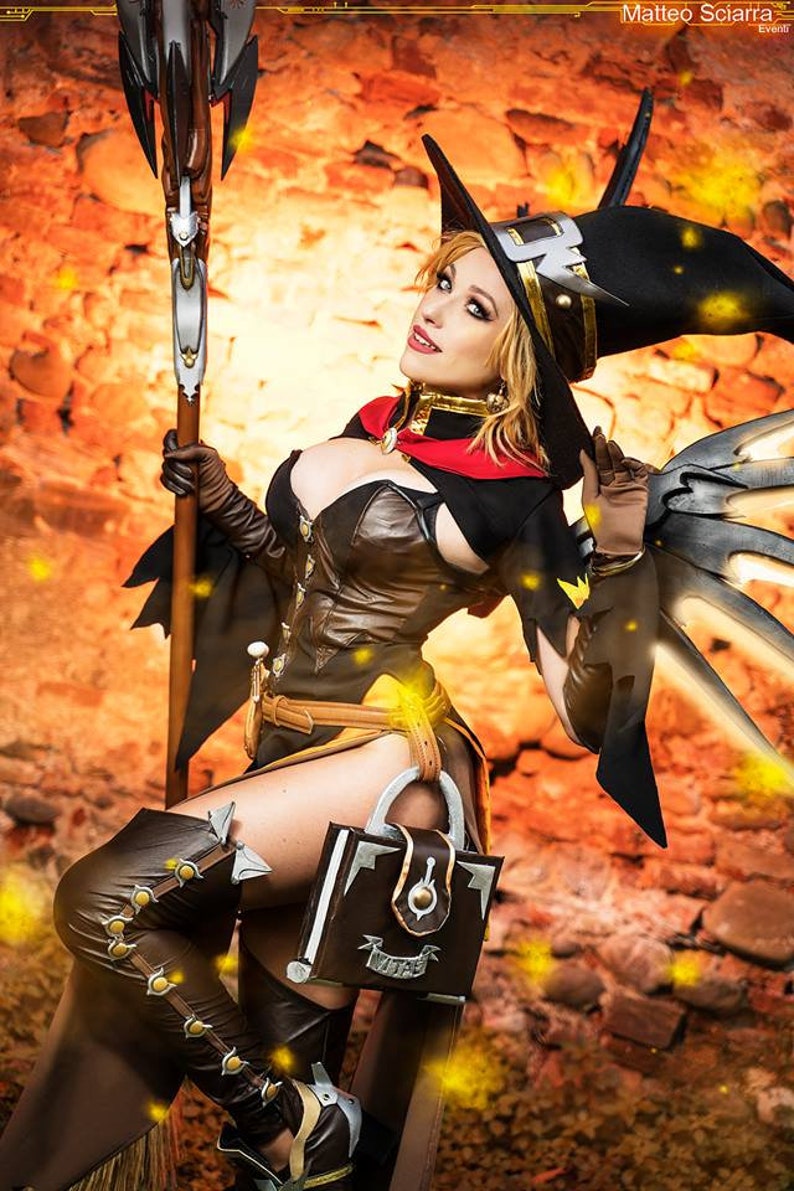 Fan Art Overwatch Mercy witch skin Halloween spooky Etsy