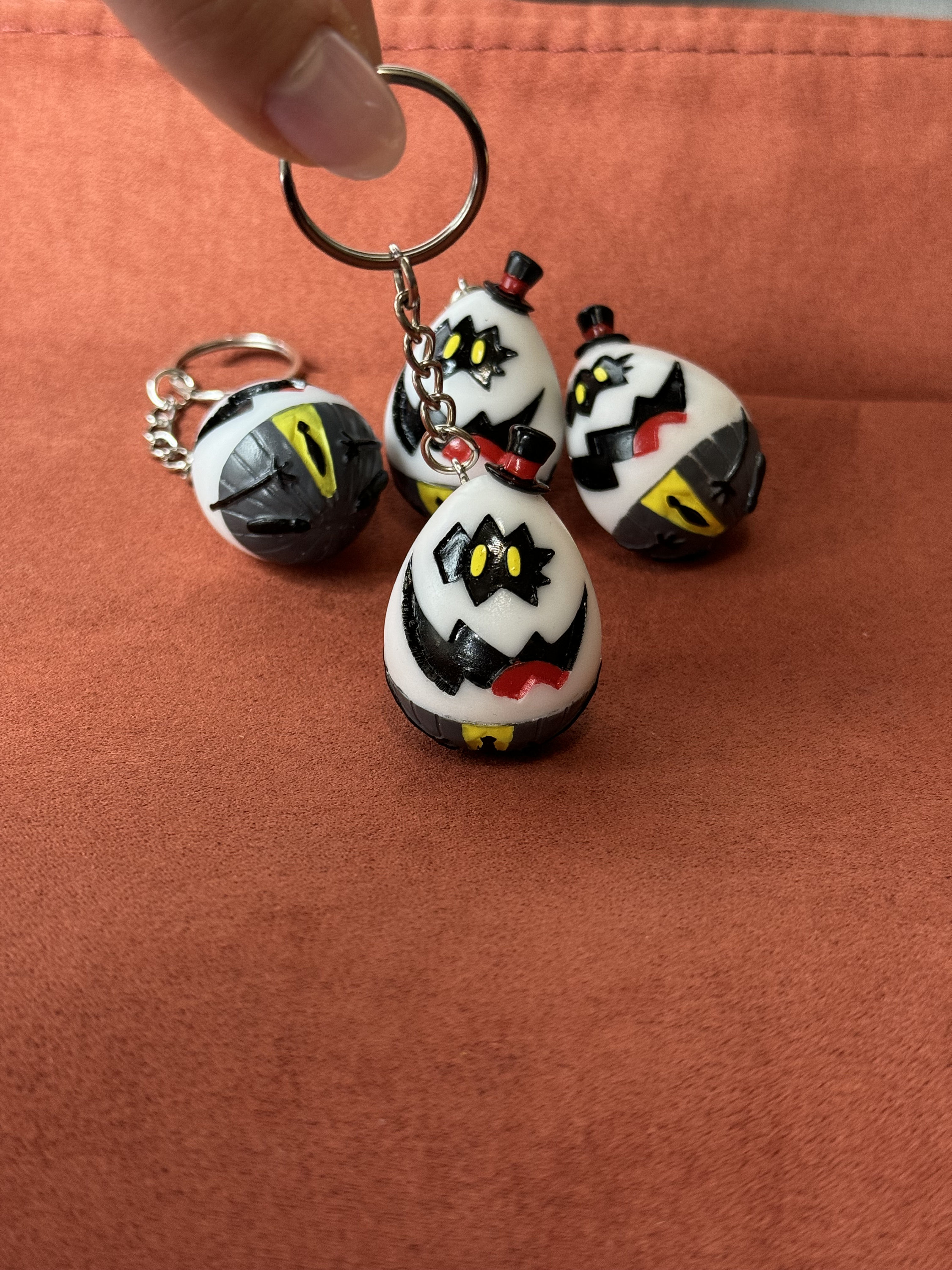 Fan Art Keychain Egg Bois Sir Pentious Hazbin Hotel - Made in Italy ...