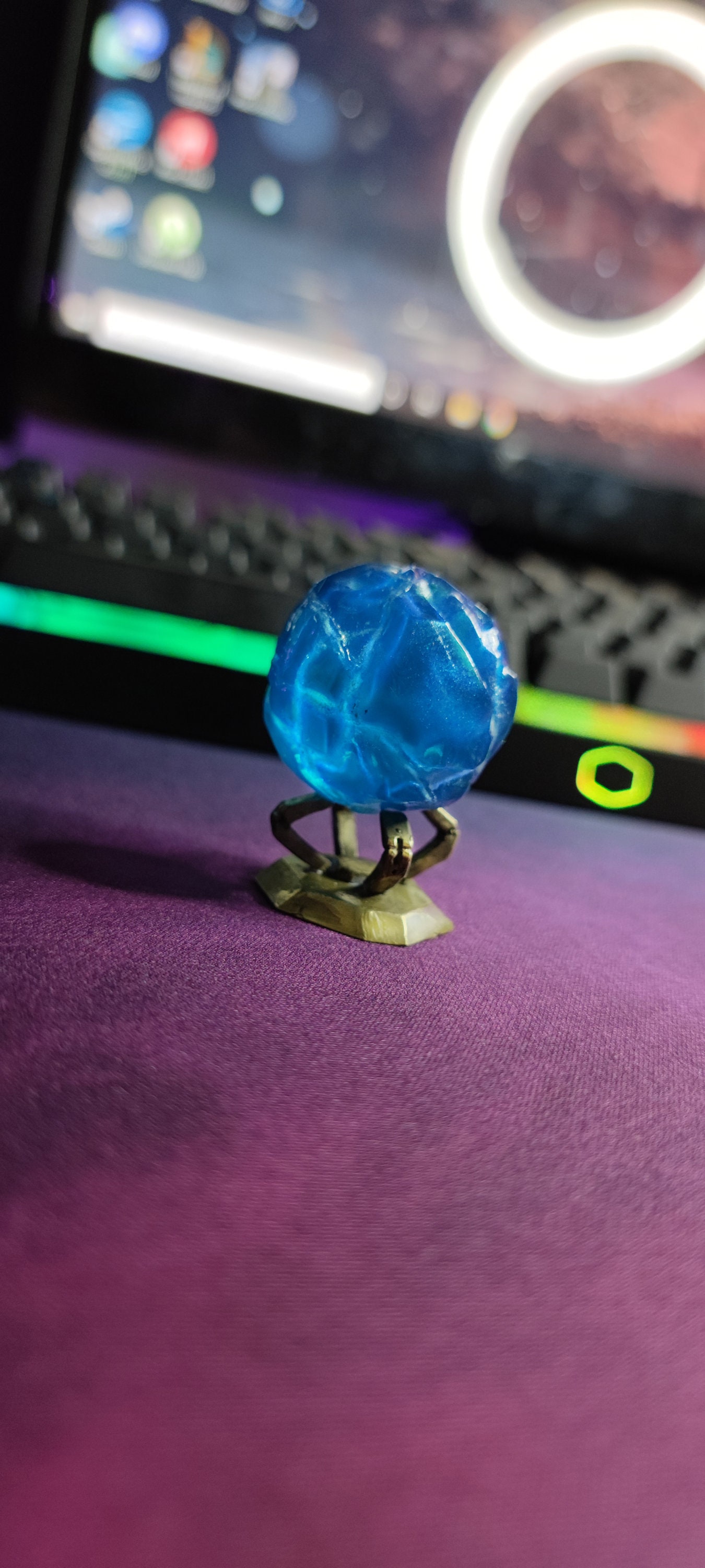 Hextech Crystal Gems League of Legends Arcane Jinx Vi Blue Etsy Australia