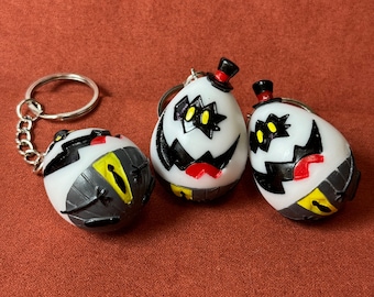 Fan Art keychain Egg bois Sir Pentious Hazbin Hotel - made in italy custom nerd gift idea Charlie Lucifer Alastor Angel Vaggie Adam