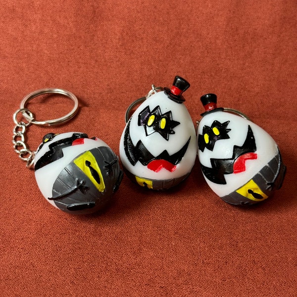 Fan Art keychain Egg bois Sir Pentious Hazbin Hotel - made in italy custom nerd gift idea Charlie Lucifer Alastor Angel Vaggie Adam