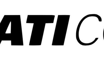 May include: Black and white logo for Ducati Corse, a motorcycle manufacturer.