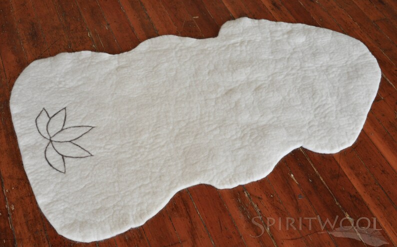 Kundalini Yoga Mat Felted Wool Sheep Skin Replacement Etsy