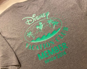 Disney DVC member shirt-front and back design