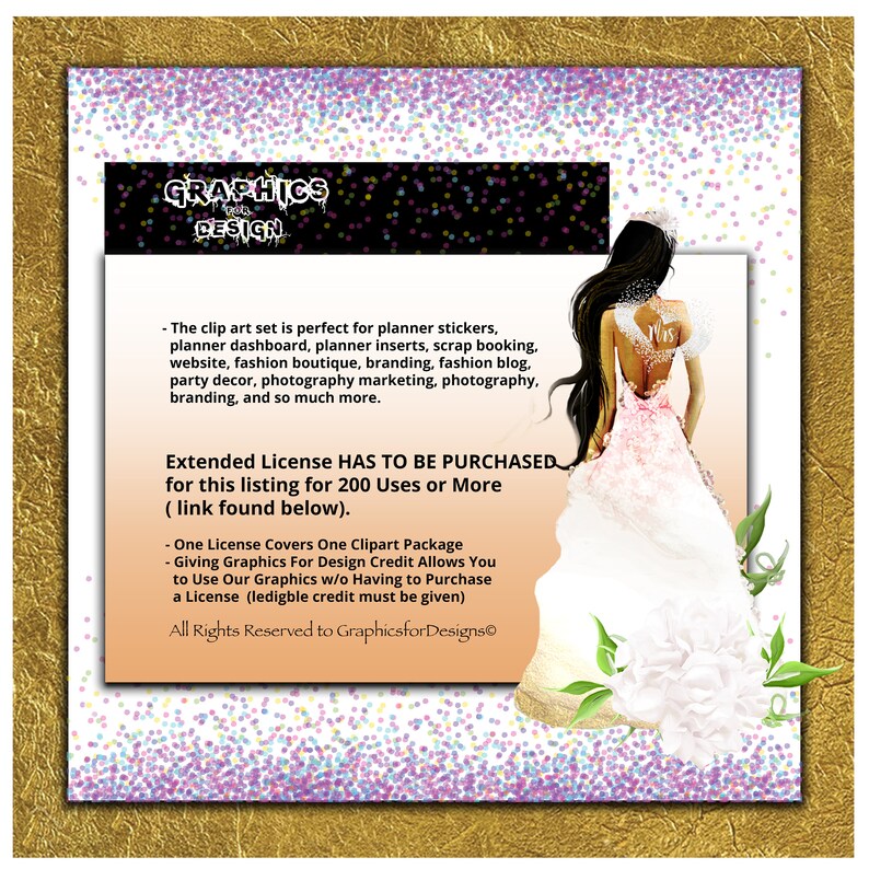 Hand Painted Watercolor Wedding Clipart African American Etsy