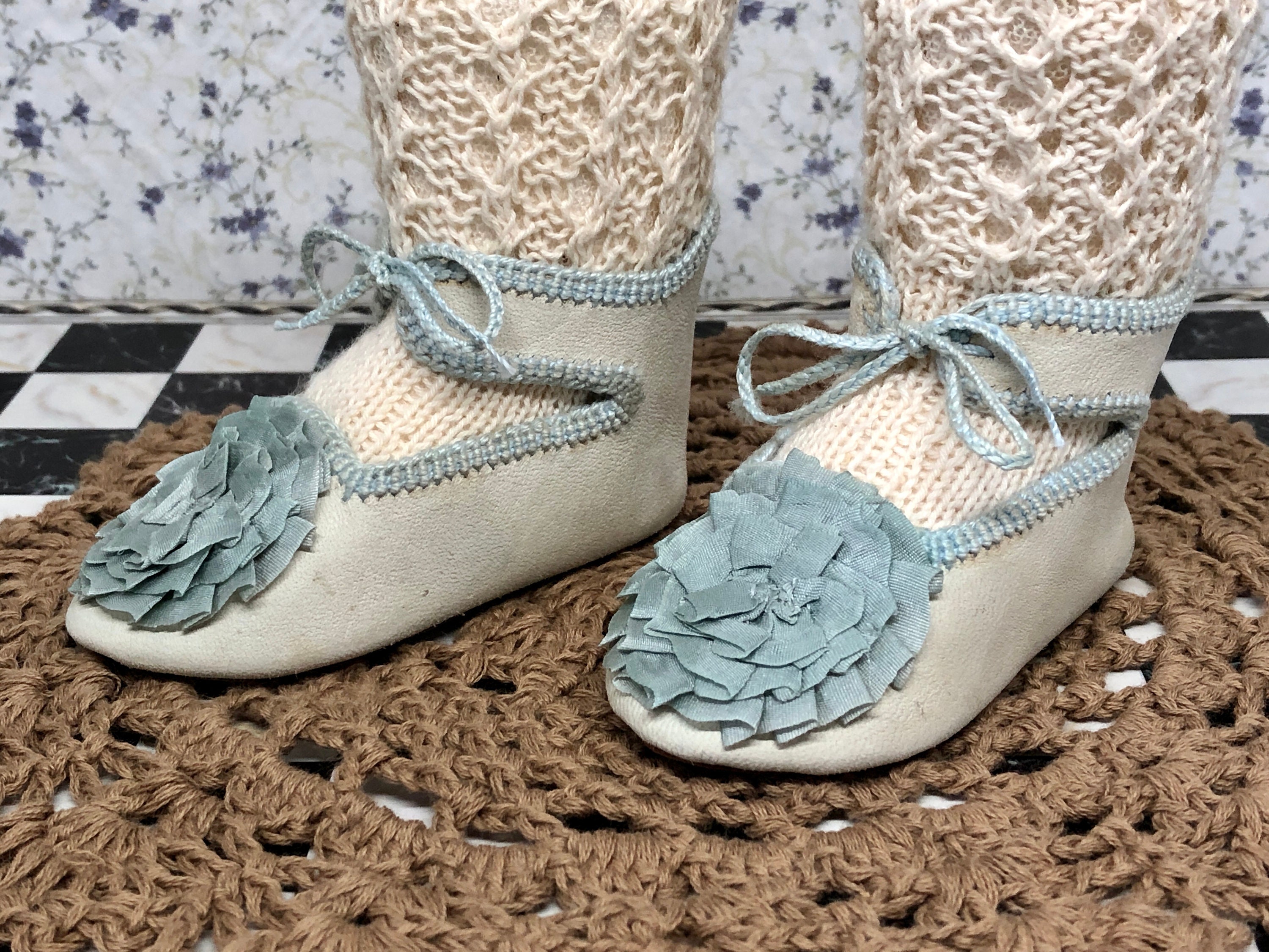 Schoenen Meisjesschoenen Verkleden handgemaakte Baby wollen sokken Schoenen 