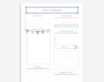 A5 Daily Planner Notepads | Australian Designed & Printed | Daily Notepad | Daily Plan and to-do's | 55 Pages