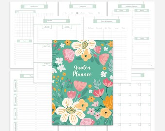 Gardening Planner Printable | Garden Journal | Plant Planner | Garden Organiser | Plant Records | Gardening Logbook | Seeds & Inventory