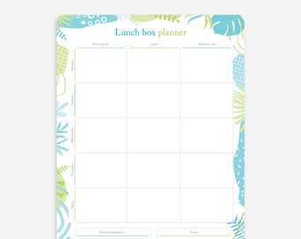 Magnetic Lunch Box Planner | A4 Fridge Planner | Magnetic Dry Erase Planner With Rounded Corners | Designed and printed in Australia