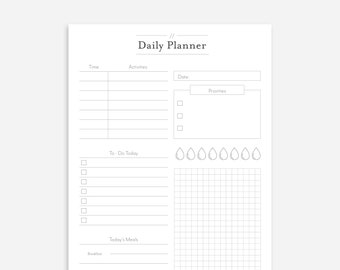 Daily Notepad | Australian Made Stationery | Daily Planner | Meal & Water Tracker