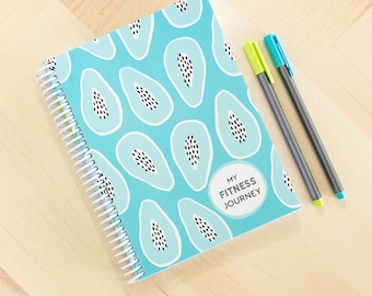 Fitness Planner 'My Fitness Journey' | Health and Wellness Diary | Fitness Tracking Journal - Determination