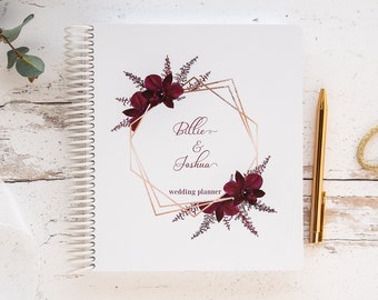 Personalised Wedding Planner | Australian Made Wedding Journal | Wedding Engagement Gifts | Wedding Planner Book  - Scarlett