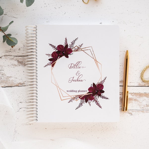Personalised Wedding Planner | Australian Made Wedding Journal | Wedding Engagement Gifts | Wedding Planner Book  - Scarlett