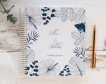 Personalised Wedding Planner | Australian Made Wedding Journal | Wedding Engagement Gifts | Wedding Planner Book  - Wildflower