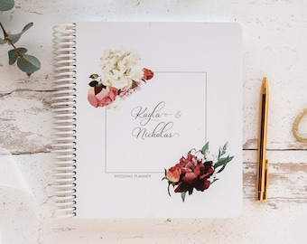 Personalised Wedding Planner | Australian Made Wedding Journal | Wedding Engagement Gifts | Wedding Planner Book  - Floral