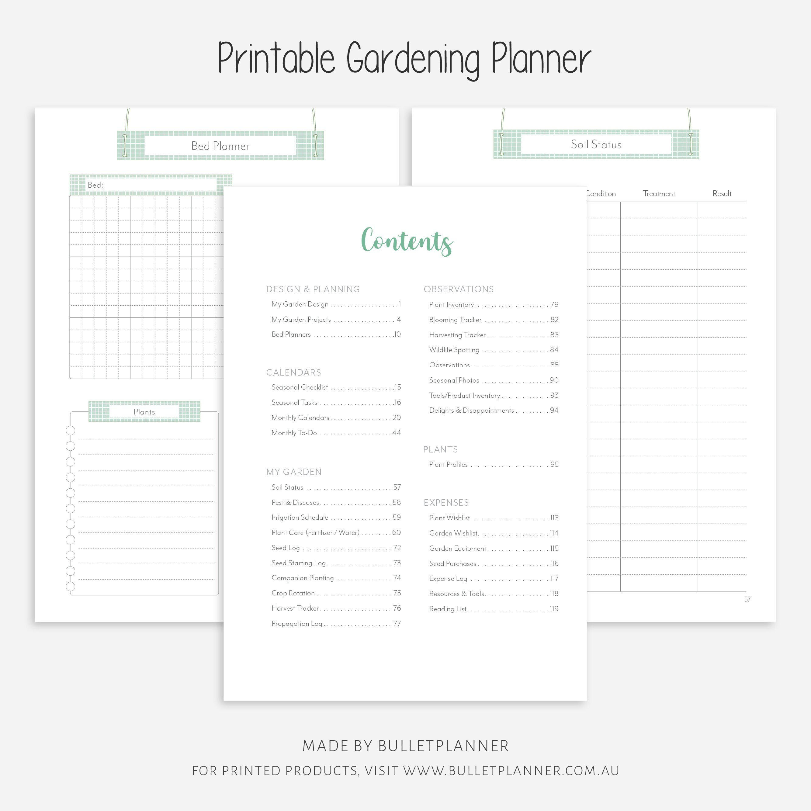 Gardening Planner Printable | Garden Journal | Plant Planner | Garden ...