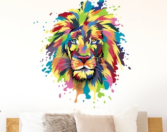 Wall decal Lion wall decal Lion baby shower Lion wall art Lion wallpaper