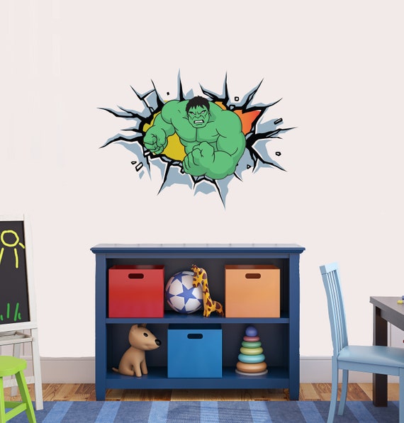 Hulk Fist Broken Wall Bedroom Vinyl Decal Sticker Hulk Fist Broken Wall Bedroom Vinyl Decal Sticker