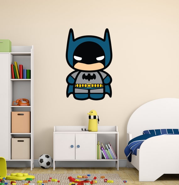 Bat Boy Vinyl Art Decoration Super Hero Wall Decal Super Boy Design For Playroom Nursery Boy And Girl Room Decoration Cg540