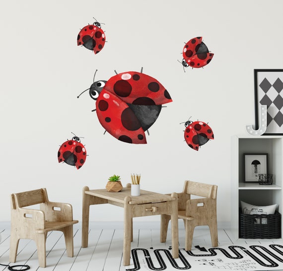 Cute Insects Bugs Sticker Wall Stickers