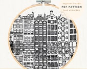 PDF Embroidery Pattern- Gingerbread Houses | Amsterdam