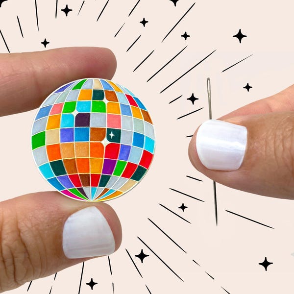 Boule disco - Aimant à aiguilles
